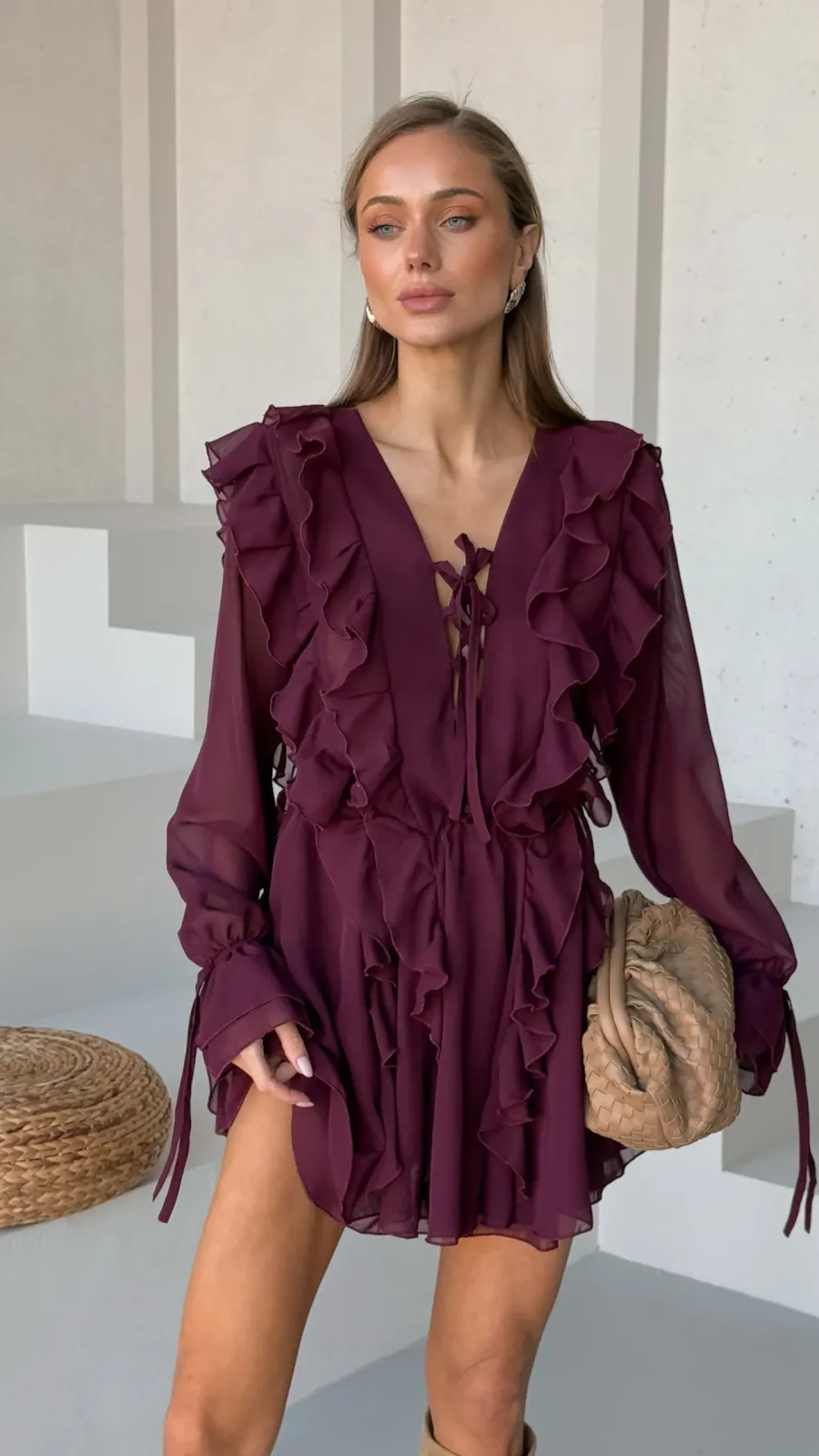 Abito "Melania" Bordeaux