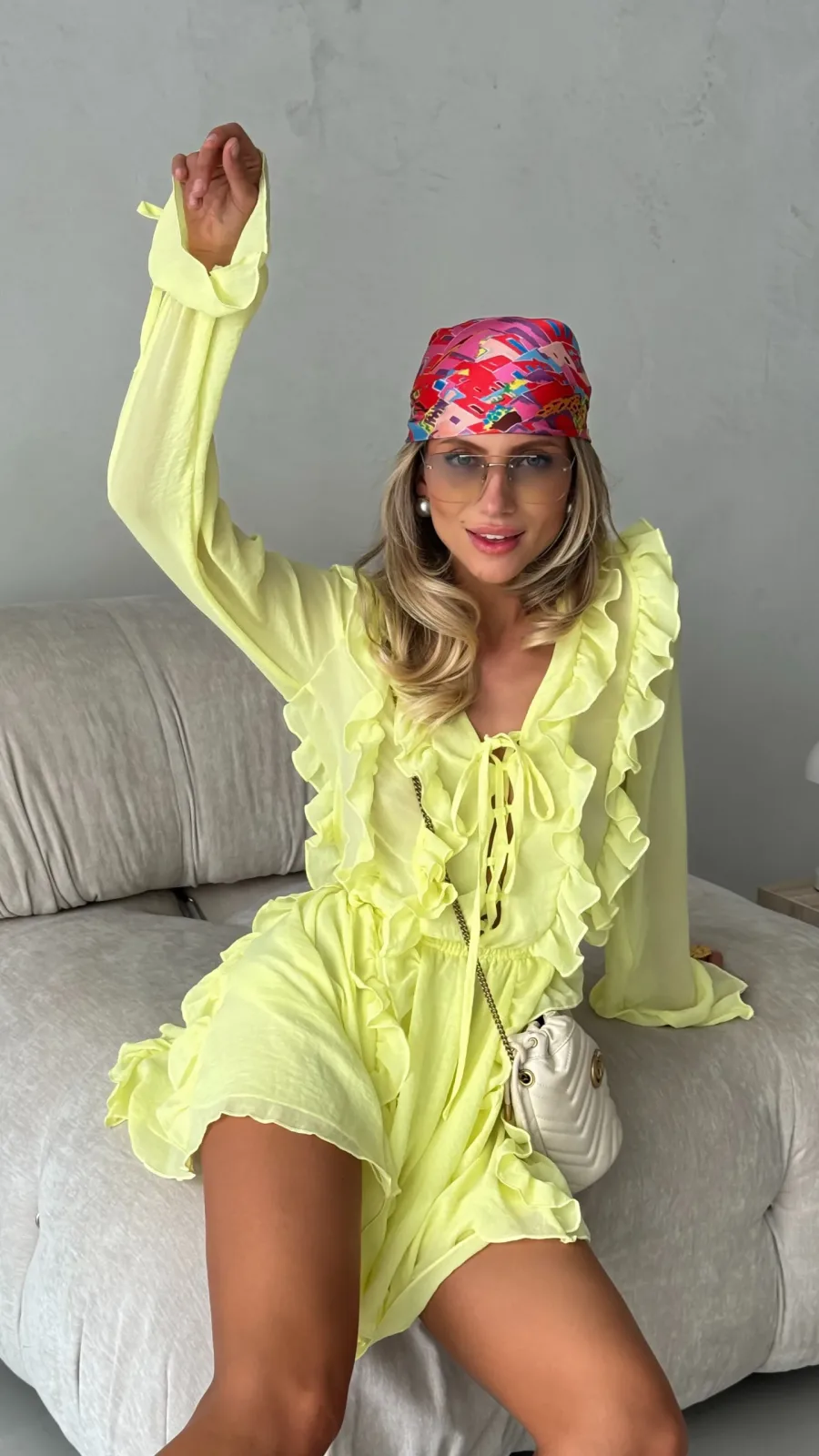 Abito "Melania" Lime