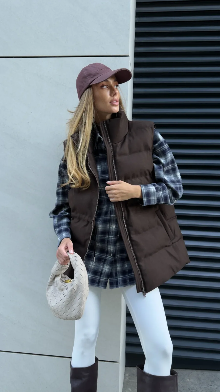 Gilet con coulisse Cioccolato